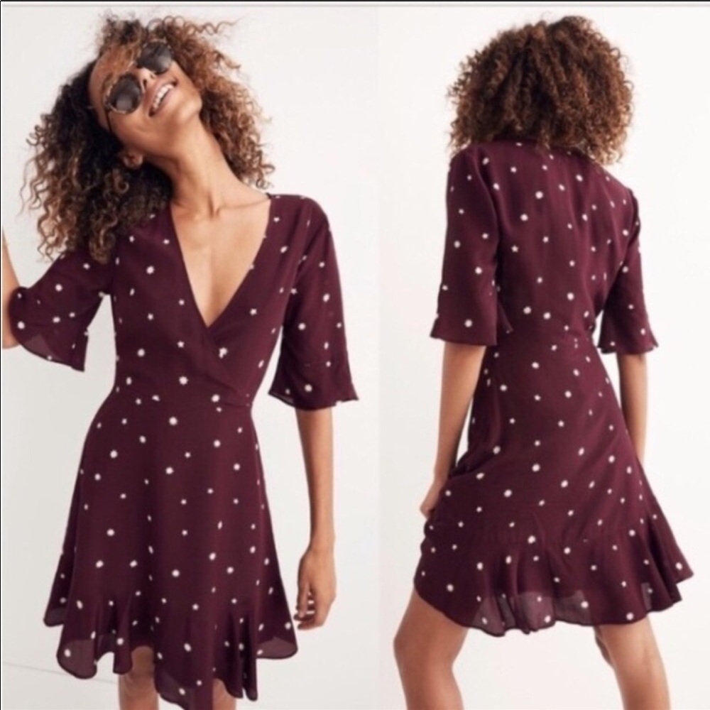 Madewell | 100% Silk FlutterHem Star Dress - Sz 4